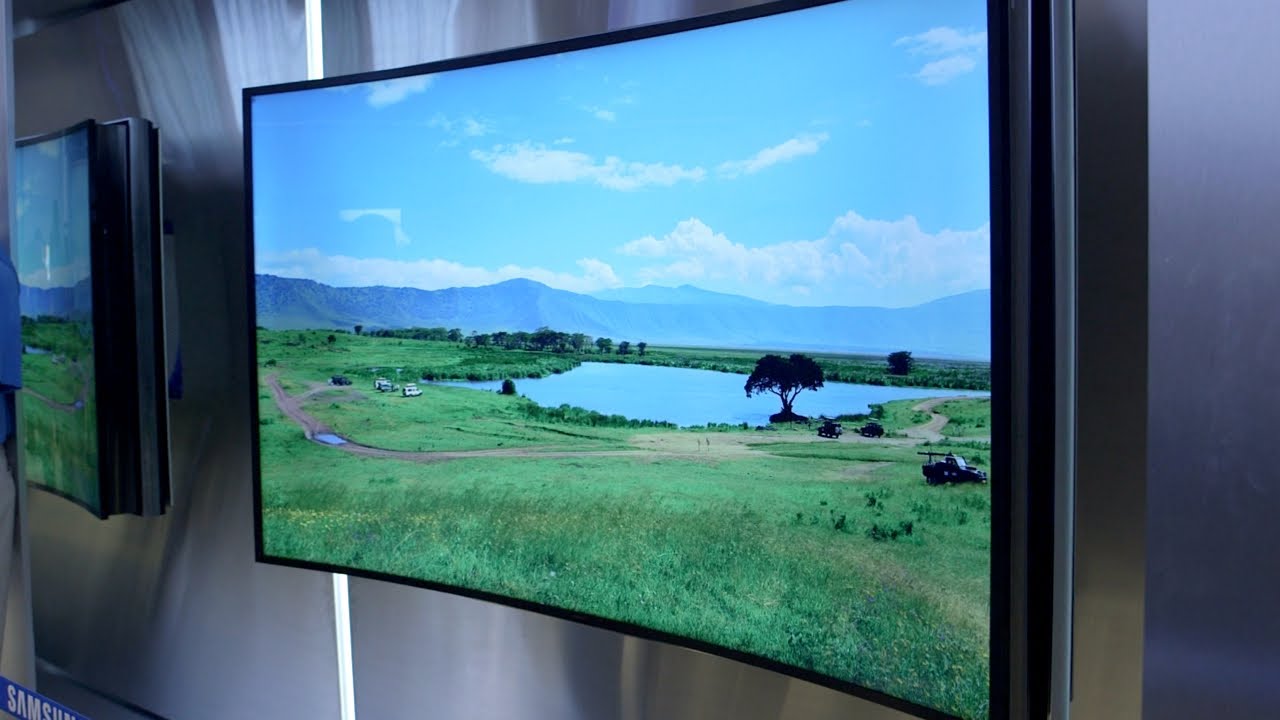 Tv 85. Телевизор самсунг 85. Самсунг UHD 2014. Samsung Bendable TV. Samsung телевизор Demo.