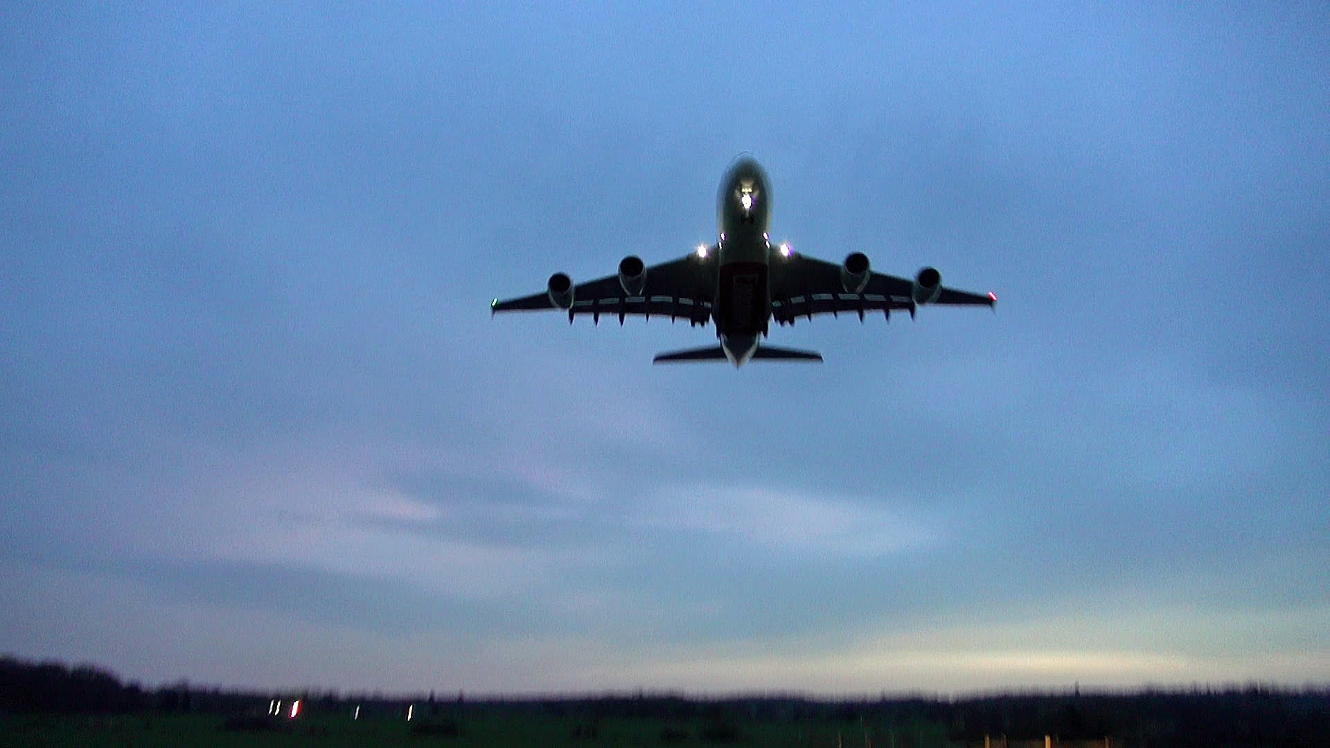 Mighty Emirates A380 Landing At Gatwick Airport 