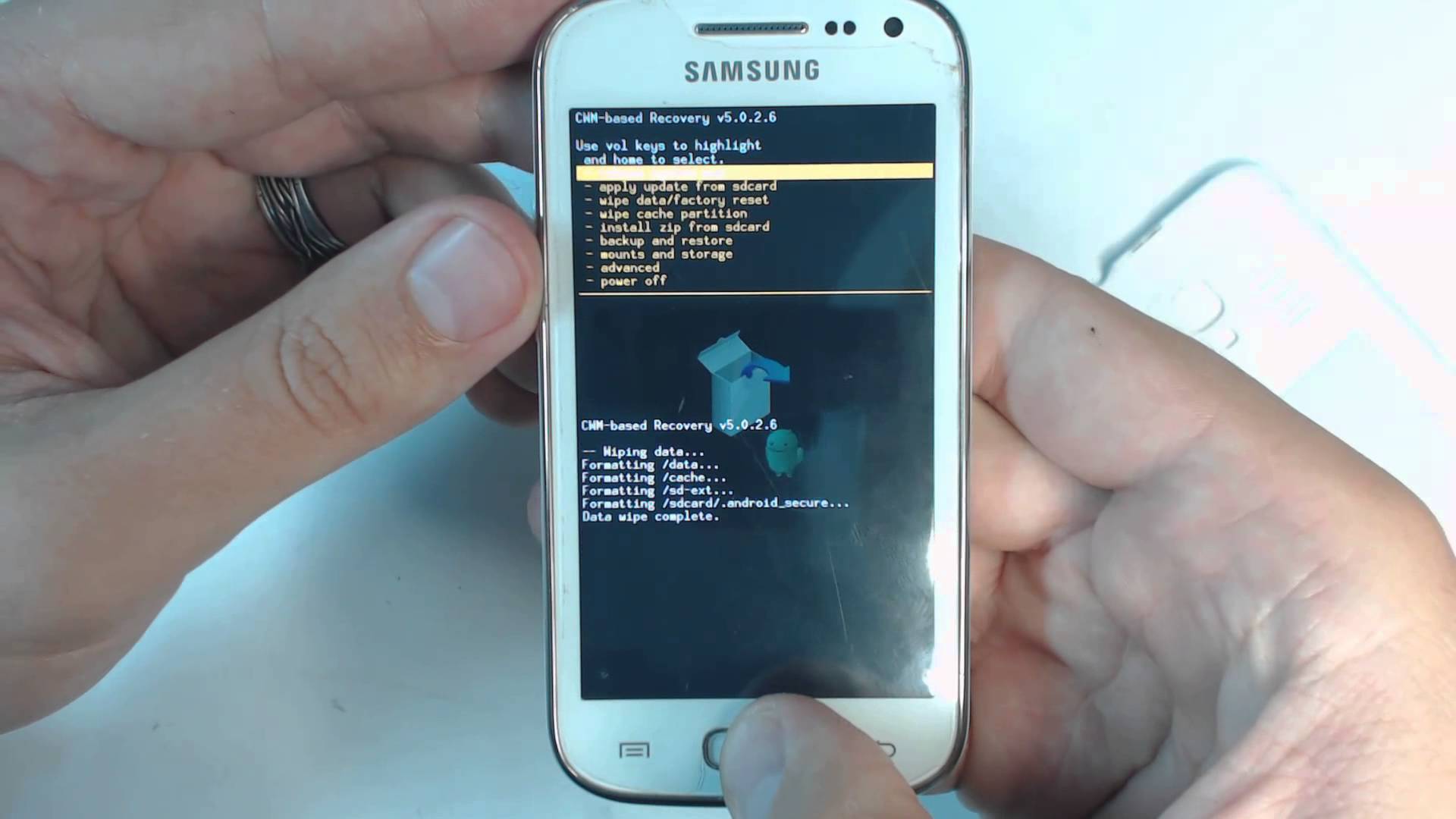 Samsung Galaxy s3 Mini i8190 hard reset GSM-ABC