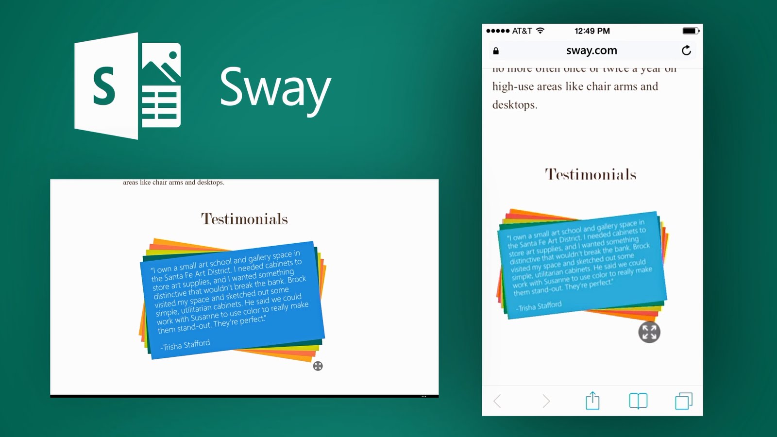 Как сделать презентацию в sway