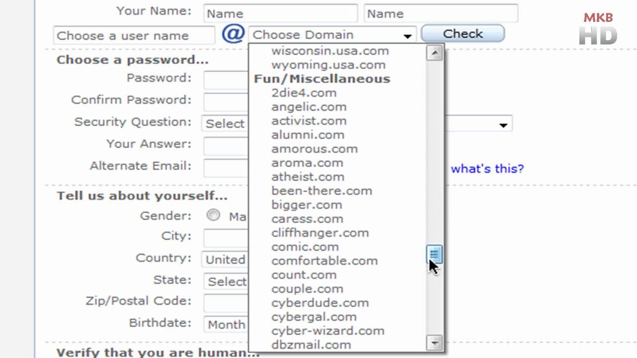 Choose a password. Professional email address examples. KEYBOARDTYPE = .emailaddress.